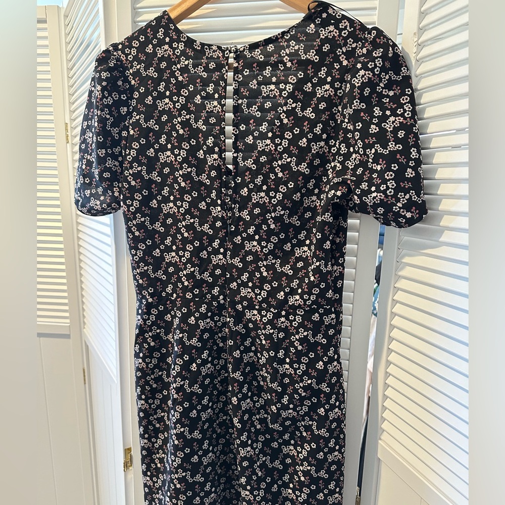 Beautiful black and floral mini dress